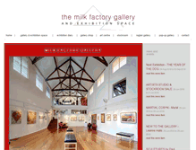 Tablet Screenshot of milkfactorygallery.com.au